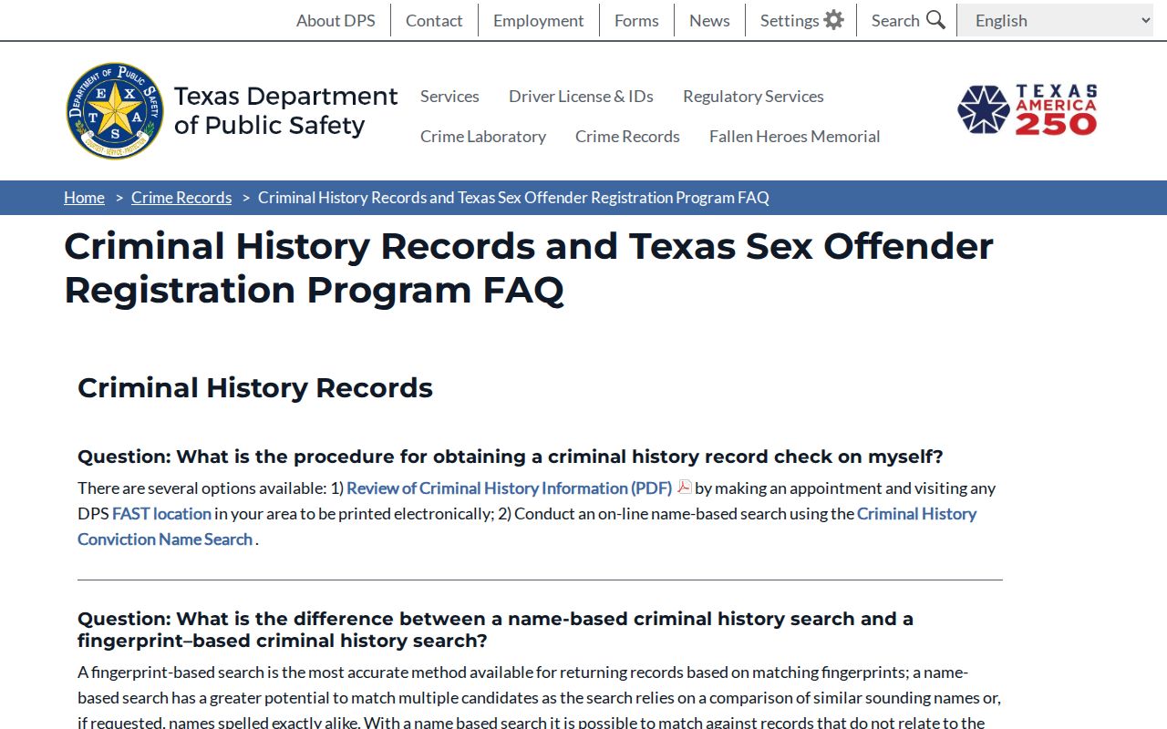 Lee County sex offender registry public and nonpublic field explanation